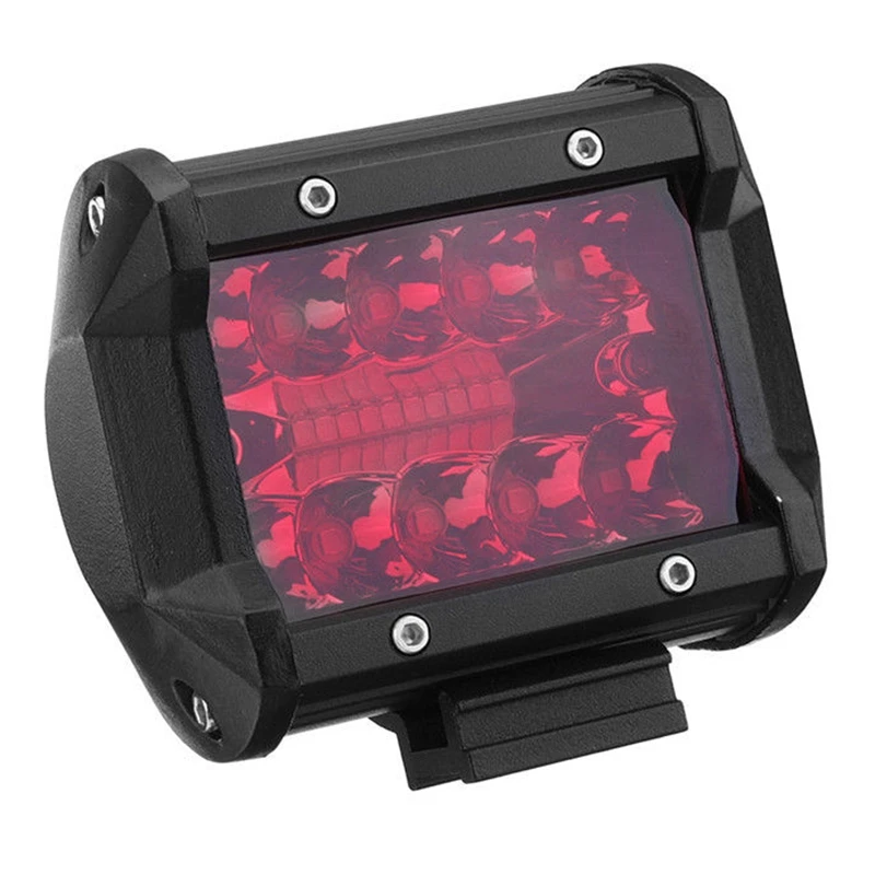 2X 4 дюймов красный светодиодный рабочий светильник фонарики световая балка