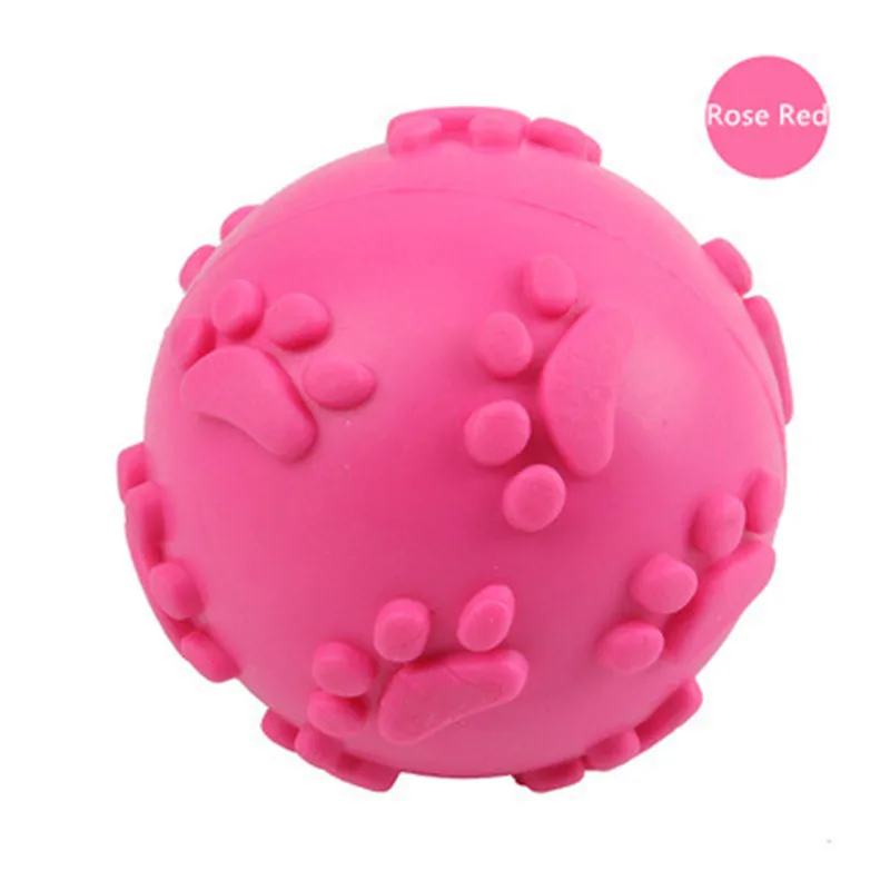 Забавная игрушка-мяч для собаки с принтом лапки яркие пищащие игрушки собак