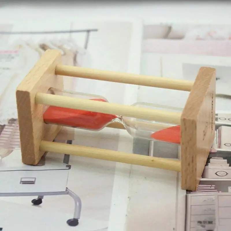 Песочные часы с таймером за 5 минут оригинальные песочные деревянного цвета