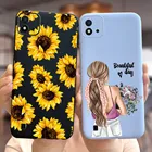 Чехол Realme C11 2021, чехол с цветными цветами для Oppo Realme C11 C 11 2021, блестящий чехол s, мягкие тонкие Чехлы RealmeC11 2021, противоударный