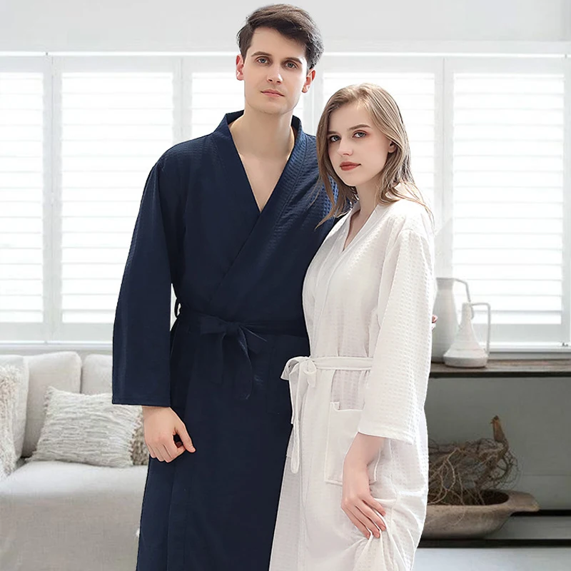 Халат вафельный мужской пикантный ночной халат халаты для отдыха летняя одежда