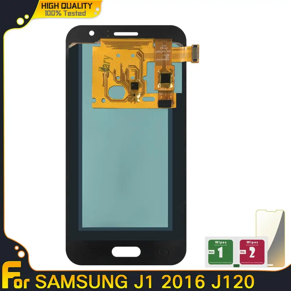 ЖК дисплей Super AMOLED для SAMSUNG Galaxy J1 2016 J120 J120F J120G J120M J120H с сенсорным дигитайзером в