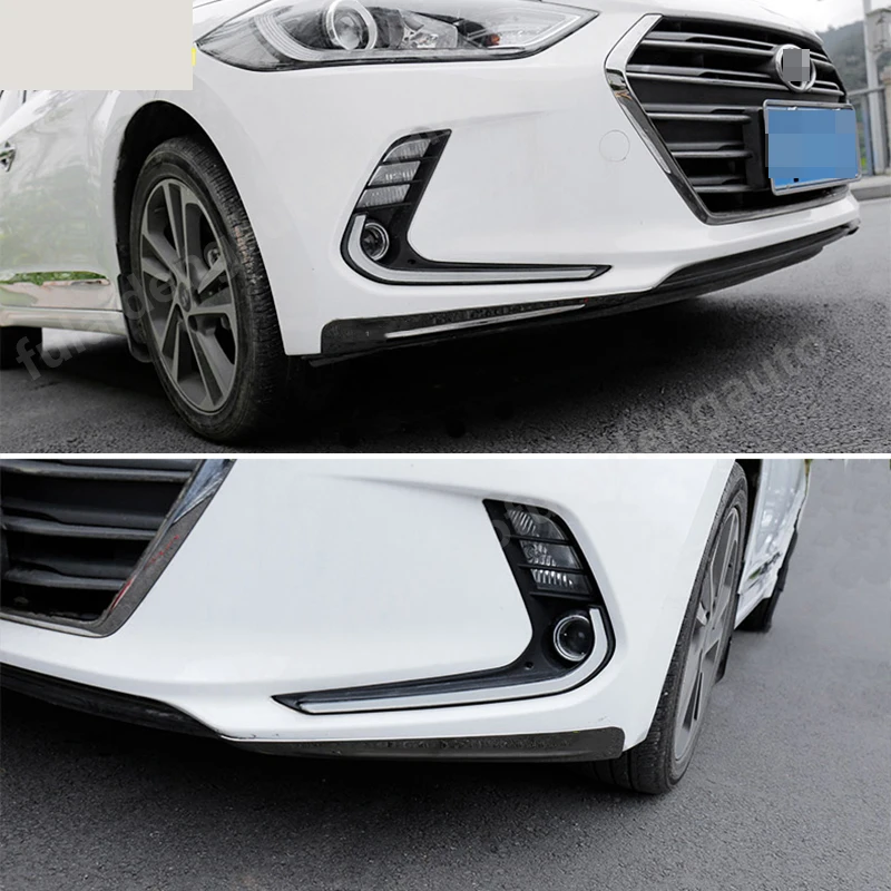 2 шт. для Hyundai Elantra Avante 2016 2018 удлинитель переднего бампера диффузор подбородок