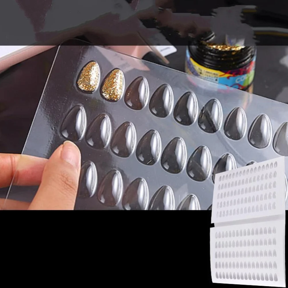 

1PC 160-color Nail Color Sample Plate Canned Nail Color Board (White)