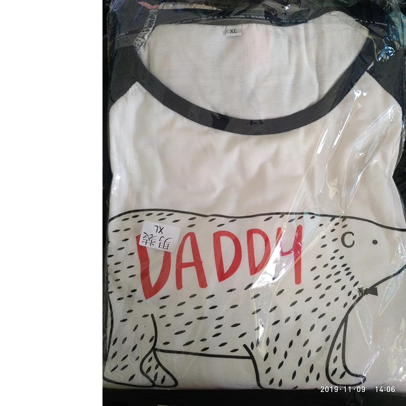 Семейные пижамы рождественские костюмы с медведем на новый год женская ночная