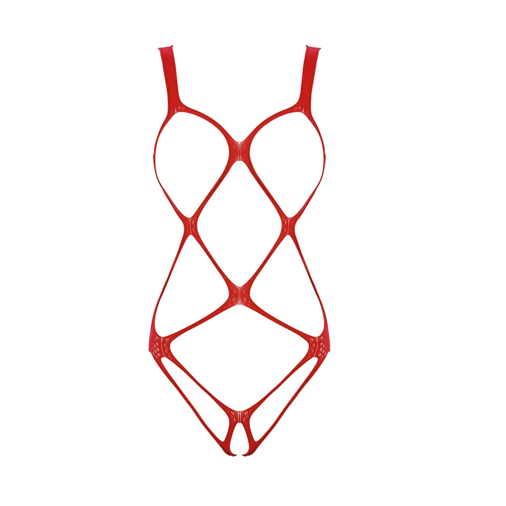 

Plus Size Lingerie Bodysuit Underwear Open Crotch Women Sleepwear Sexy Transparent Fetish Erotic Teddies Body Baby Boll Mujer