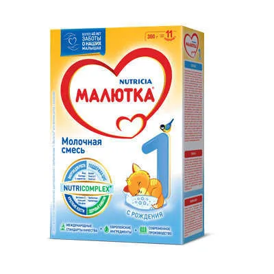 Молочная смесь Малютка 1 с рождения 300 гр