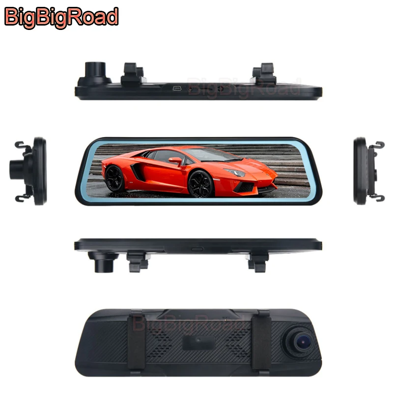 

BigBigRoad For BMW 3 Seires GT 325i 318i 320i 330i 328i 316i e90 Car DVR Dash Camera Cam Stream RearView Mirror IPS Touch Screen