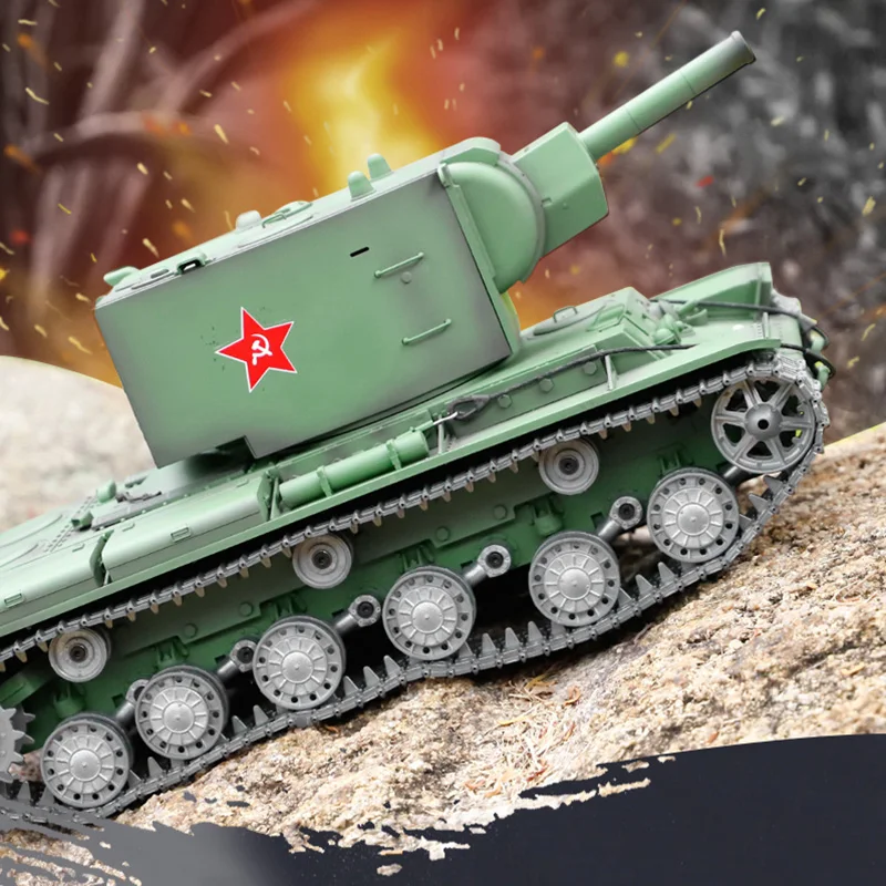 In Stock Henglong 1/16 7.0 Customized Soviet KV-2 Gigant RTR RC Tank 3949 Metal Tracks Outdoor Games TH19753-SMT2 | Игрушки и хобби