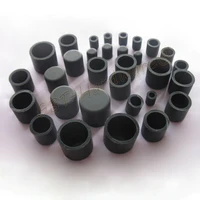 5102050pcs silicone rubber round end caps pipe cover black white 2 8 24 7mm rubber female caps round tube insert stoppers