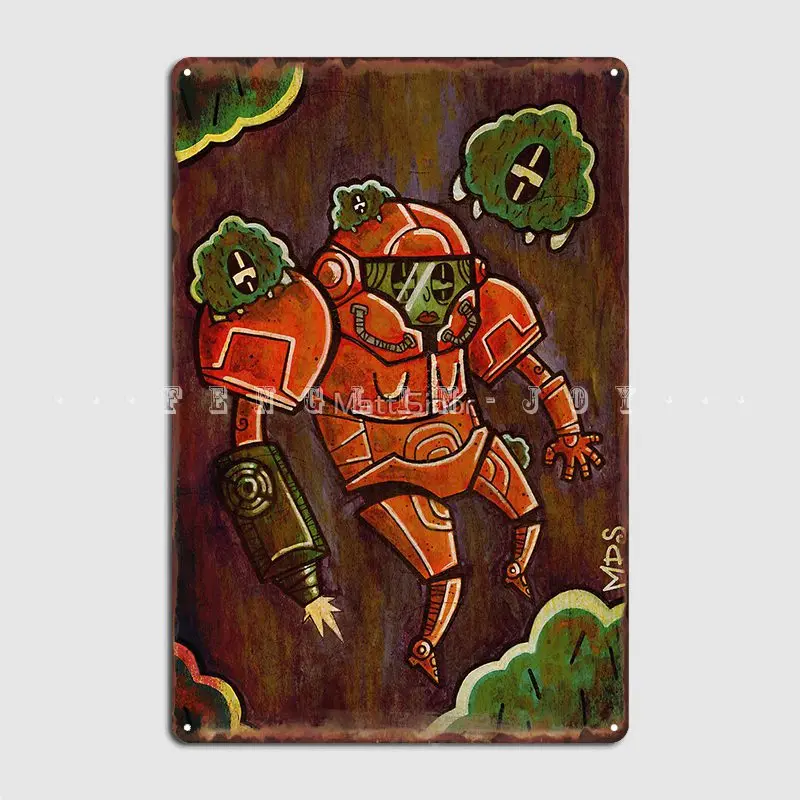 

Samus, металлическая искусственная декорация, классический фотопостер для паба, гаража