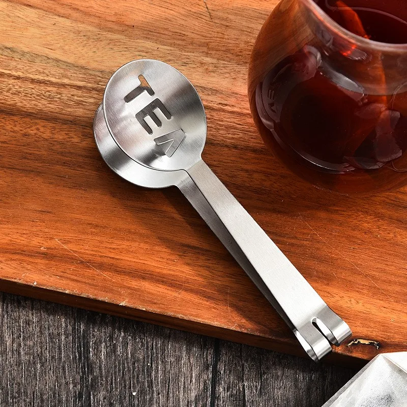 

New Stainless Steel Thickened Lemon Clip Multifunctional Creative Tea Clip Kitchen Small Tool Tea Bag Clip Tea Clip Good Quality