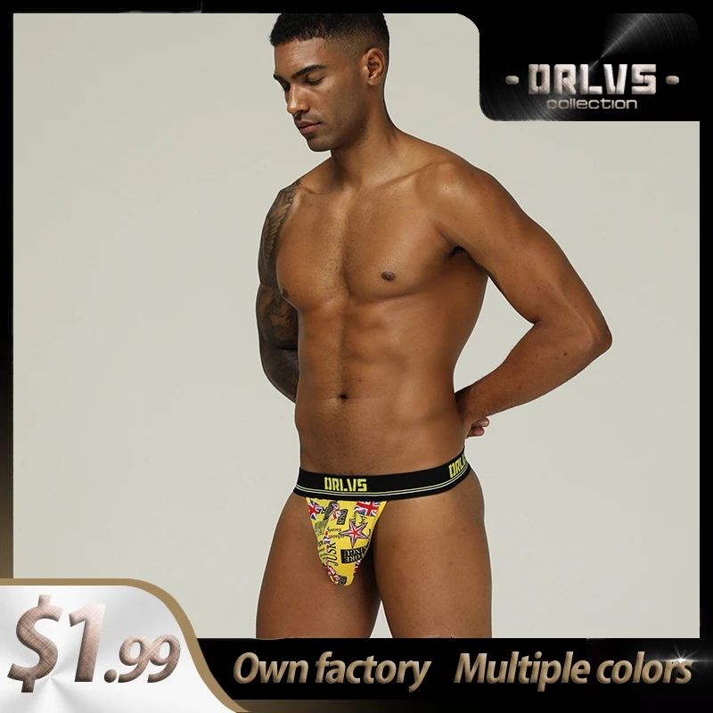 Хлопковое мягкое сексуальное нижнее белье для геев стринги мужчин бандаж