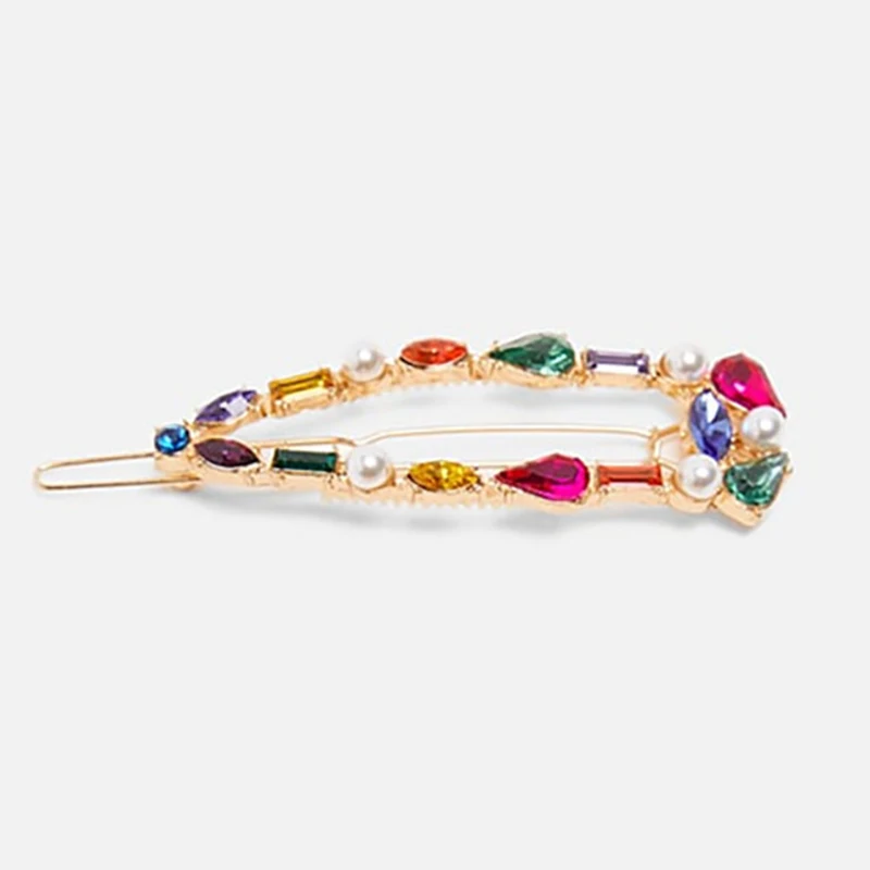 Модный металлический полый Za заколки для волос для женщин Boho Смола Имитация жемчуга заявление дружбы заколки для свадебной вечеринки креативный подарок