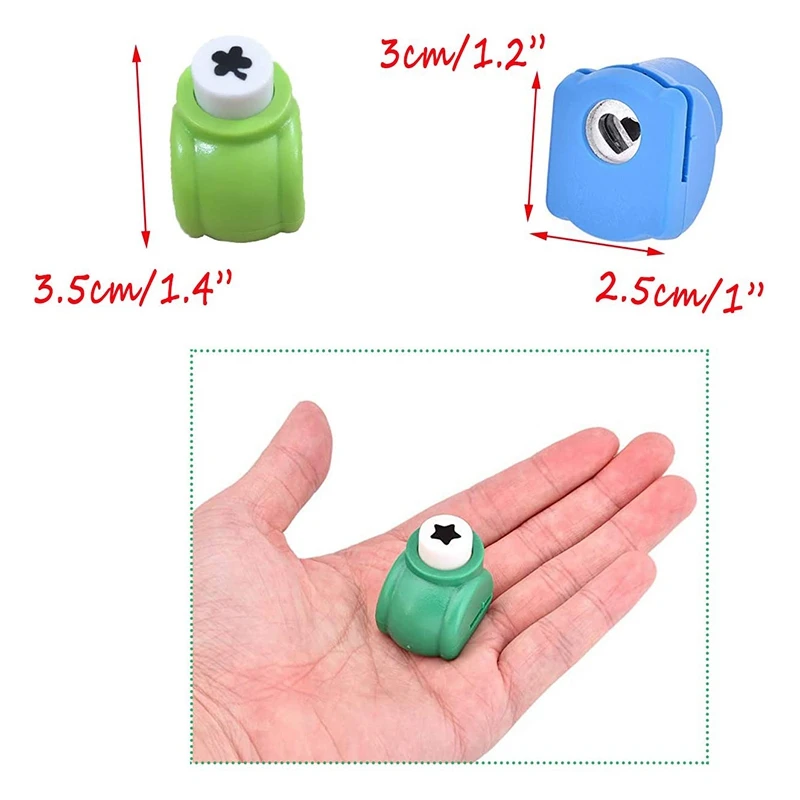 

Hole Puncher DIY Handmade Small Embossing Device Flower Punches 14 PCS Mini Scrapbook Art, DIY Handmade, Card