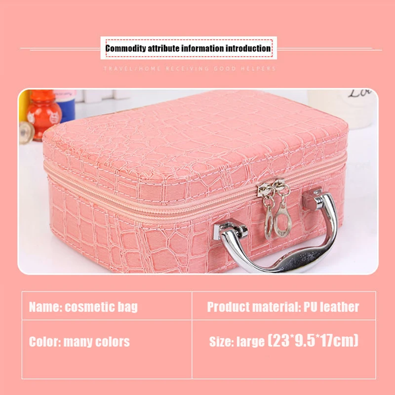 Роскошная косметичка профессиональная сумка для макияжа дорожный органайзер