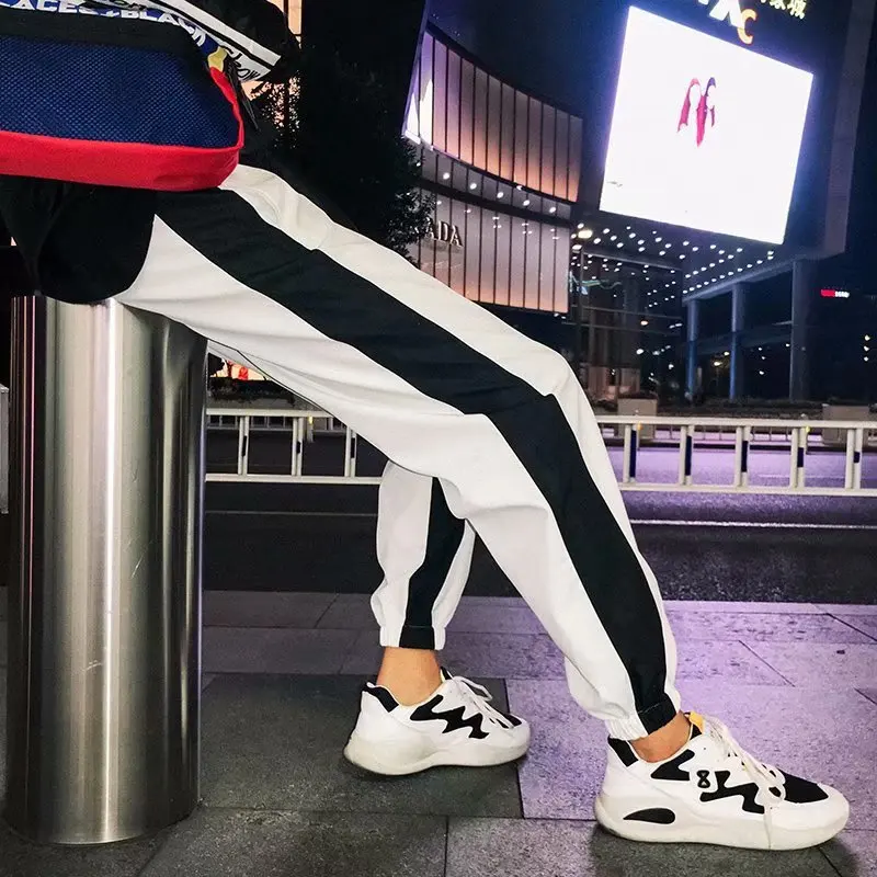 Летние Новые мужские повседневные штаны в японском стиле трендовые брюки с