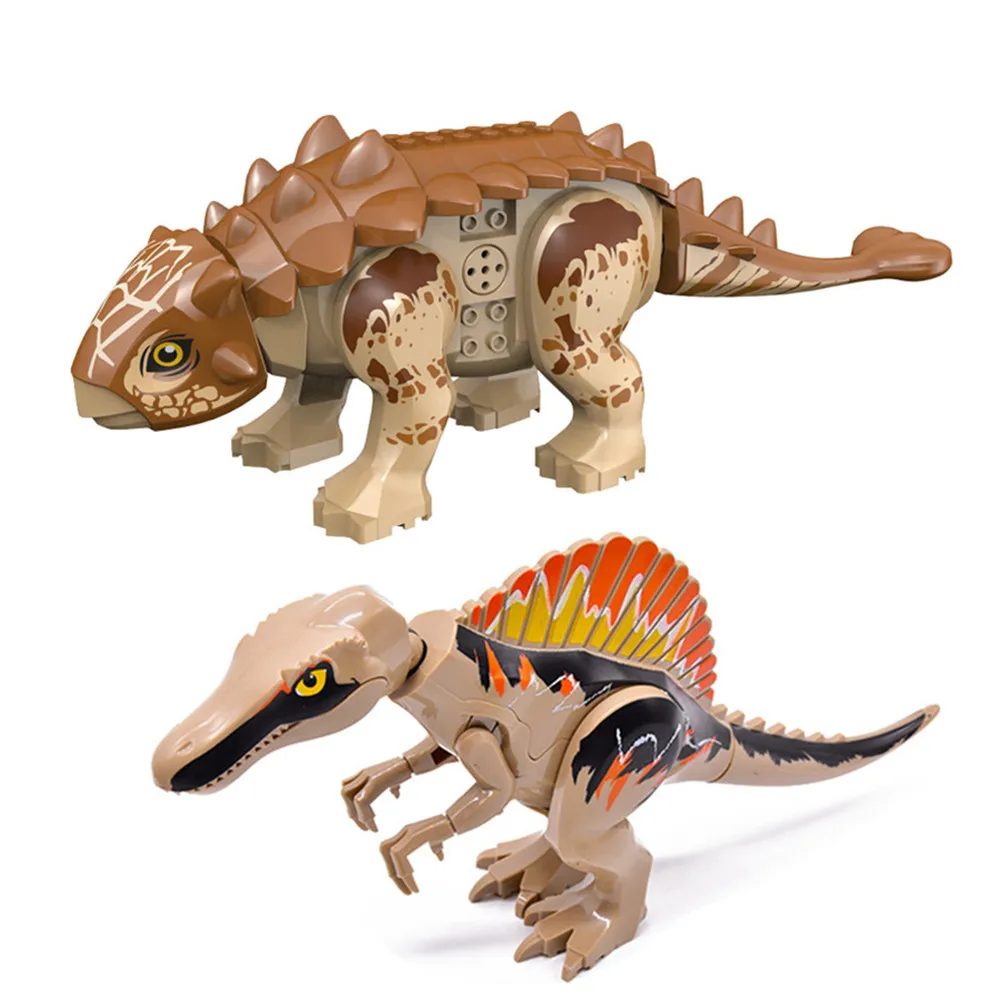 &quotМир Юрского периода&quot Мир динозавров 3D Spinosaurus Ankylosaurus модель конструкторных