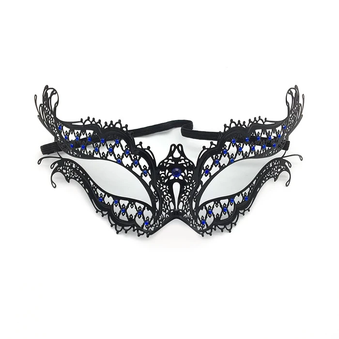 Металлическая маска с полыми украшениями женская для косплея маскарада танца