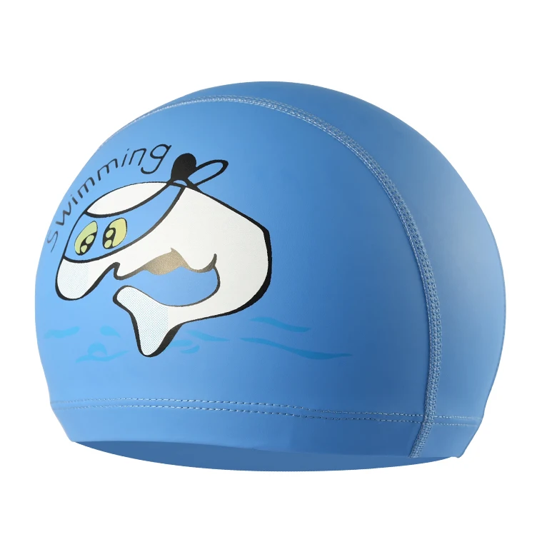 Детская шапочка для дайвинга с мультяшным рисунком плавания из искусственной
