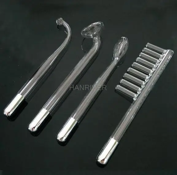 Портативный терапевтический аппарат для лечения прыщей, обладающий антибактериальным и противовоспалительным действием, оснащенный электротерапией высокой частоты.