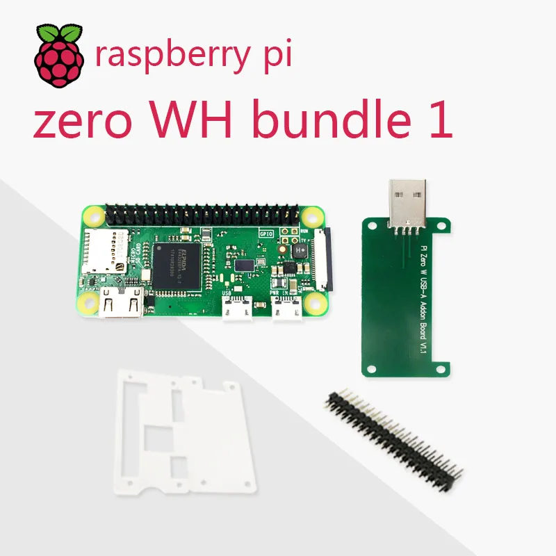 Одноъядерный процессор Raspberry Pi Zero WH DEV Kit 1 ГГц 512 МБ ОЗУ 2 4 Wi-Fi Bluetooth 4.1 комплект