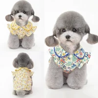 summer cute floral dog dress pet clothes cat puppy small dog clothing spring pet costume yorkshire pomeranian poodle apparel new