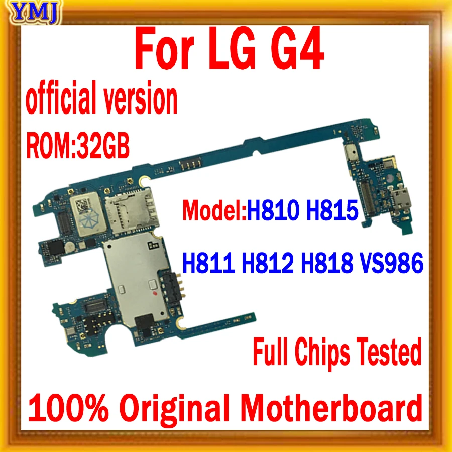 

32GB for LG G4 H815 H810 H811 H812 VS986 H818 Motherboard Factory Unlocked With Android System,32GB 100% Original Logic board
