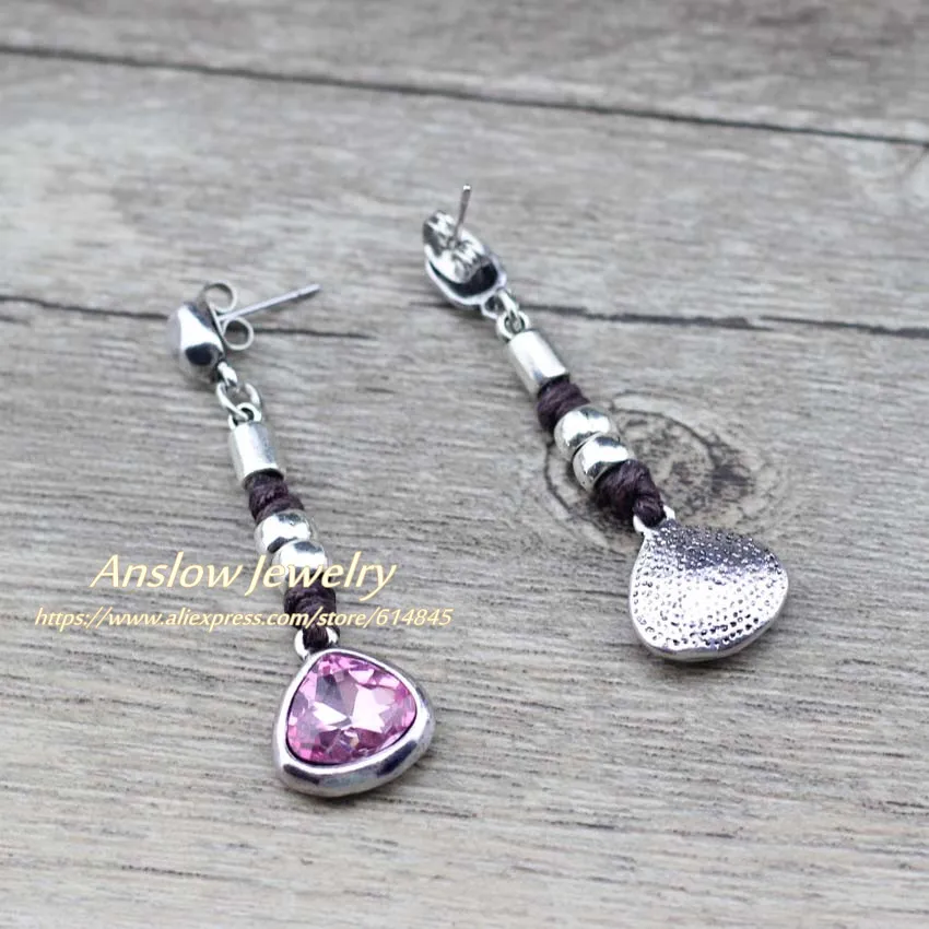 Женские серьги подвески в форме сердца Anslow модные ювелирные изделия стиле ретро