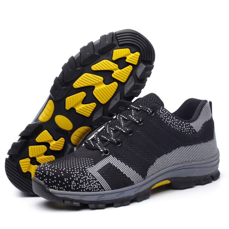 Кроссовки укрепленные для мужчин и женщин безопасная обувь со стальным носком