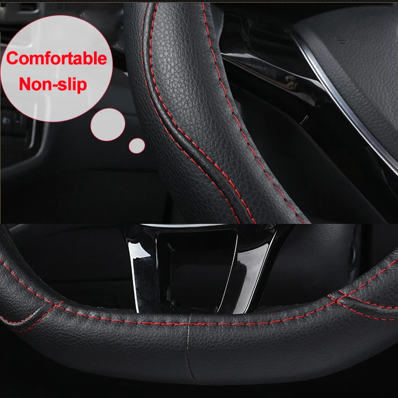 

D Type Car Steering Wheel Cover For Nissan Rogue/x-trail/Kicks/Rogue Sport/Rogue Hybrid 2017 2018 2019 2020-Now Qashqai 2019-Now