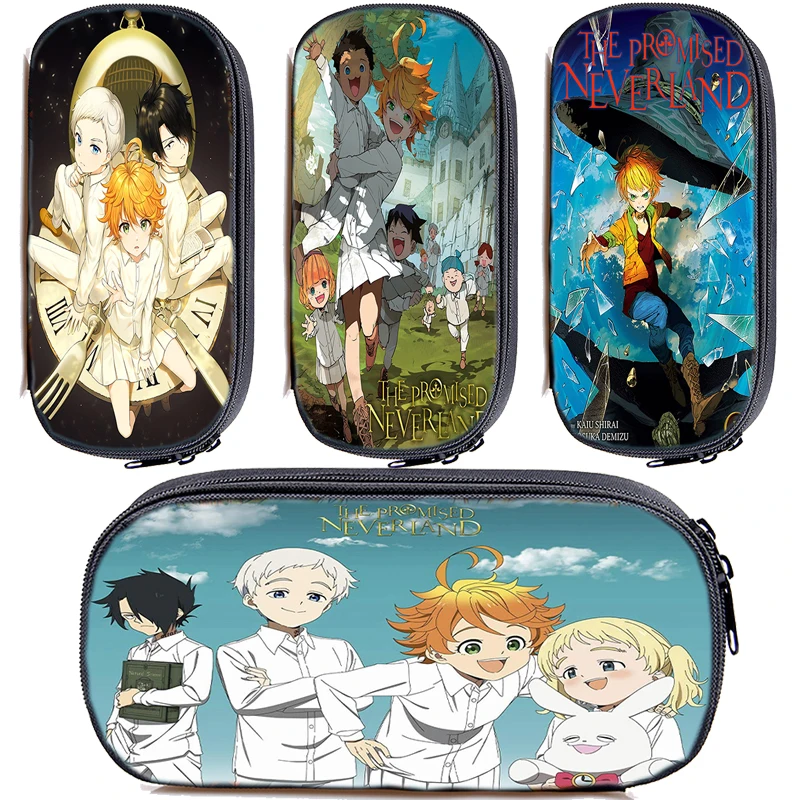 

The Promised Neverland чехол для макияжа для девочек и мальчиков, чехол для карандашей, школьные принадлежности, чехол для ручки, сумки
