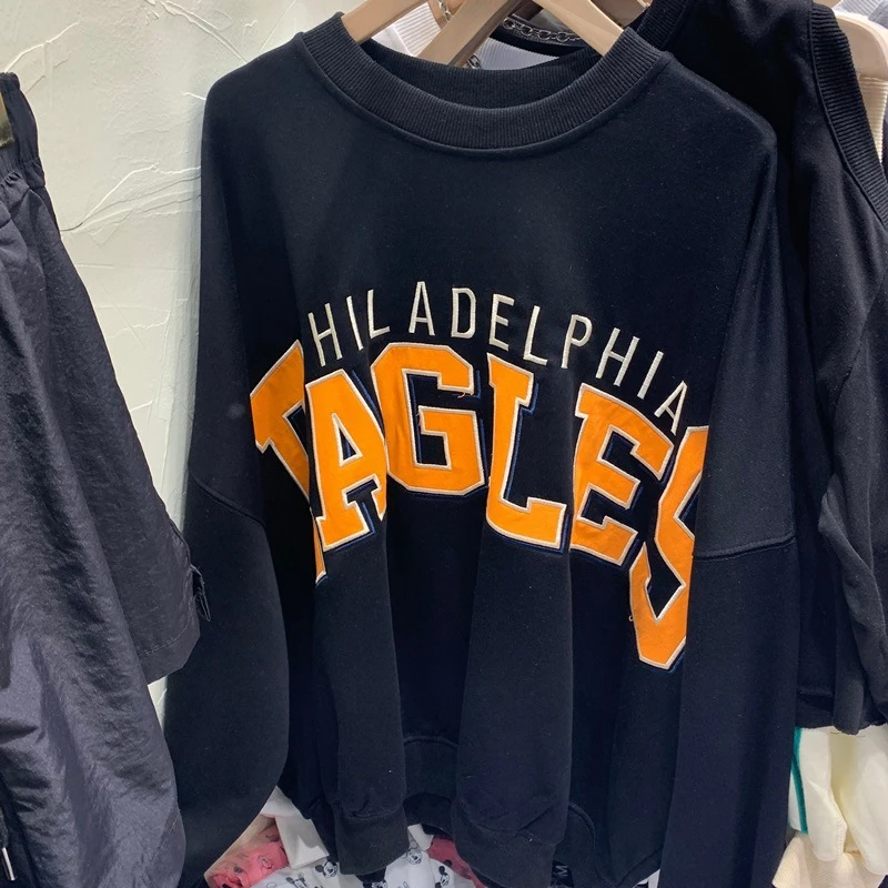 Сезон весна осень новая Корейская версия тонкой Длинные рукава толстовка