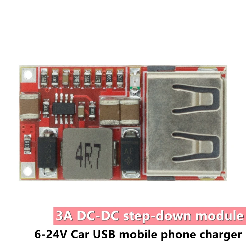 6 24 в 12 В до 5 USB понижающий модуль DC конвертер телефон зарядное устройство Модуль