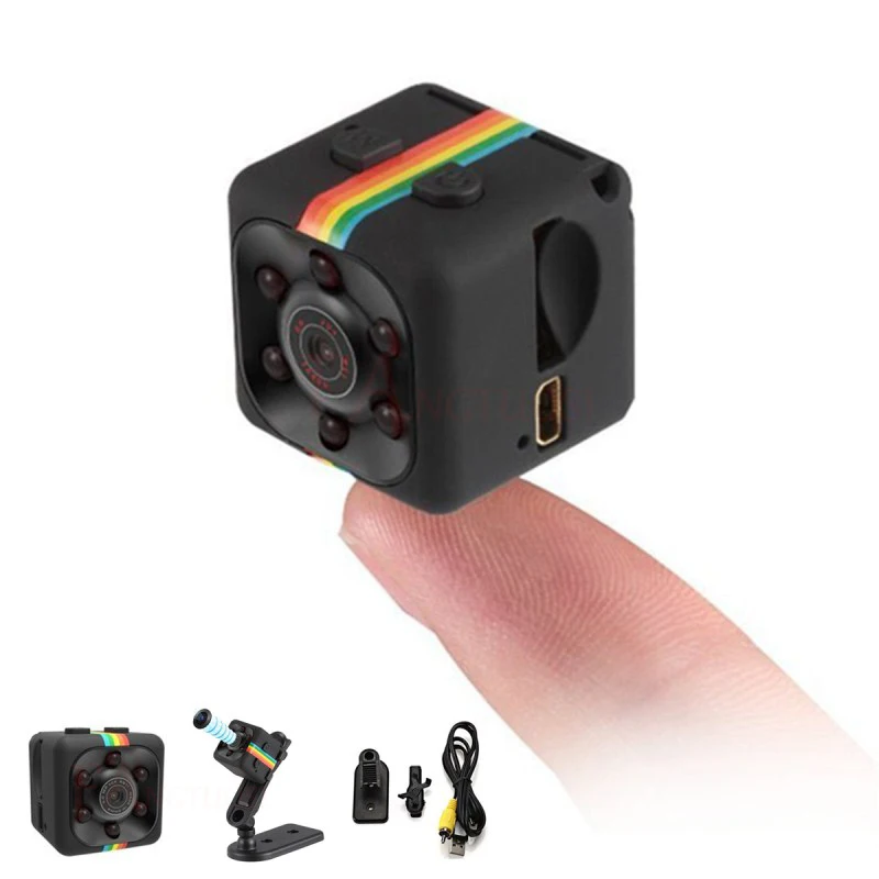 SQ11 Mini Camera HD 1080P Sensor Night Vision Camcorder Motion DVR Micro Camera Sport DV Video small Camera cam SQ11 Black