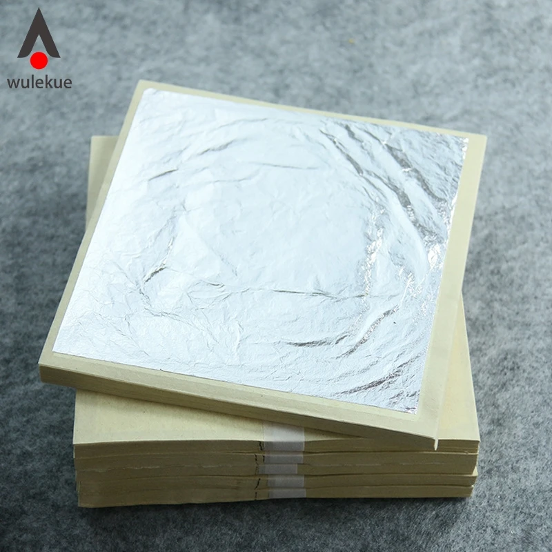 10 шт 11 см серебряные листы листьев Серебряные Листья для еды и украшения торта