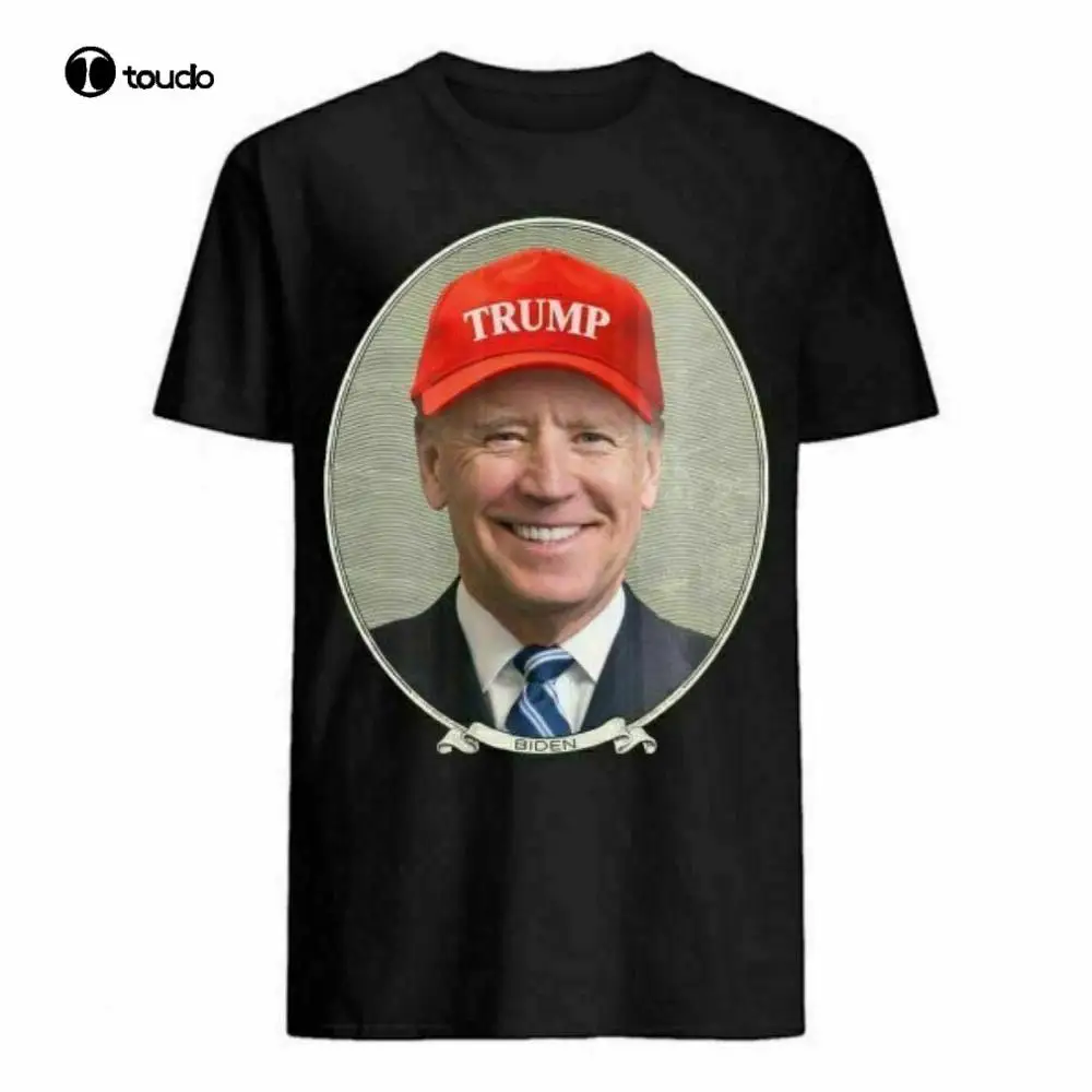 

Joe Biden Wearing Hat Trump Shirt Top Birthday T-Shirt Men Funny Birthday Tee