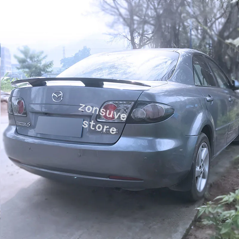 Подходит для Mazda 6 2005 2018 лет спойлер из АБС пластика углеродного волокна вид