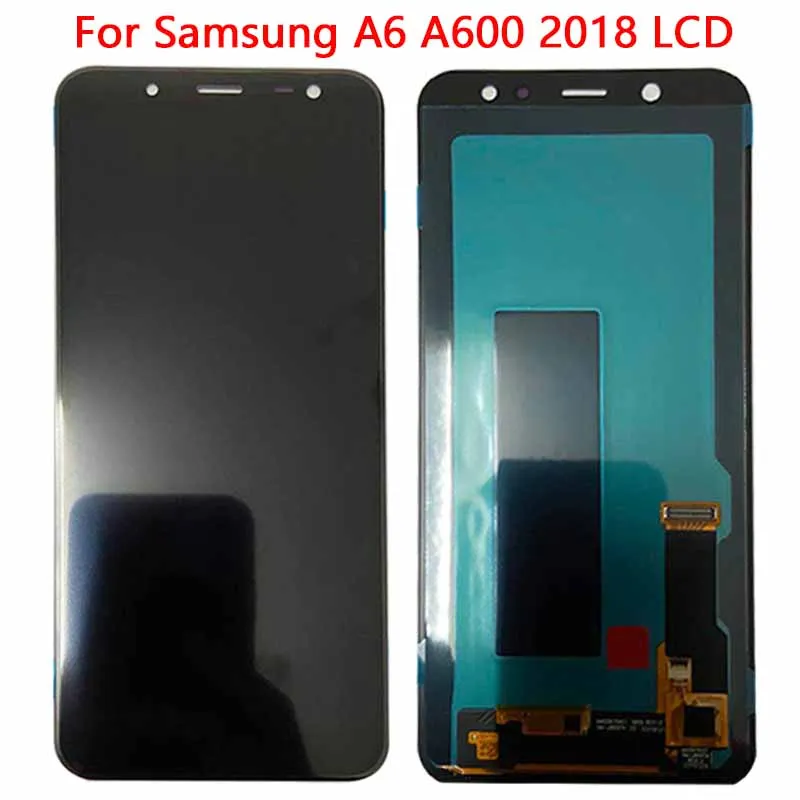 ЖК дисплей Super AMOLED A6 для SAMSUNG Galaxy 2018 A600 A600F A600FN с сенсорным экраном и дигитайзером в