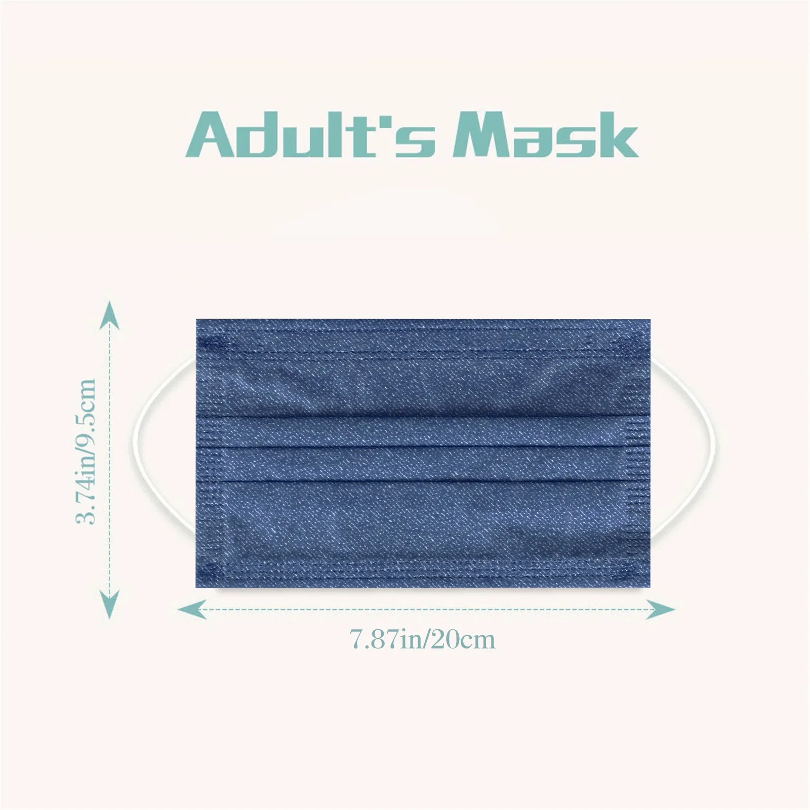 

50pcs Adult Disposable Mask 3 Layer Filter Hygiene Thicken Face Mouth Mask Earloop Mascarilla Mascarillas