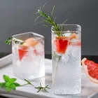 Термостойкая квадратная стеклянная Бытовая Высокая боросиликатная чашка для воды маленькая большая чашка для завтрака сока молока кофейная чашка