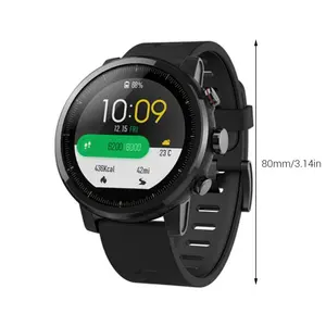 1. 34" 2. 5d screen smart outdoor sports watch gps heart rate waterproof watch for xiaomi huami amazfit stratos pace 2 1 Item image