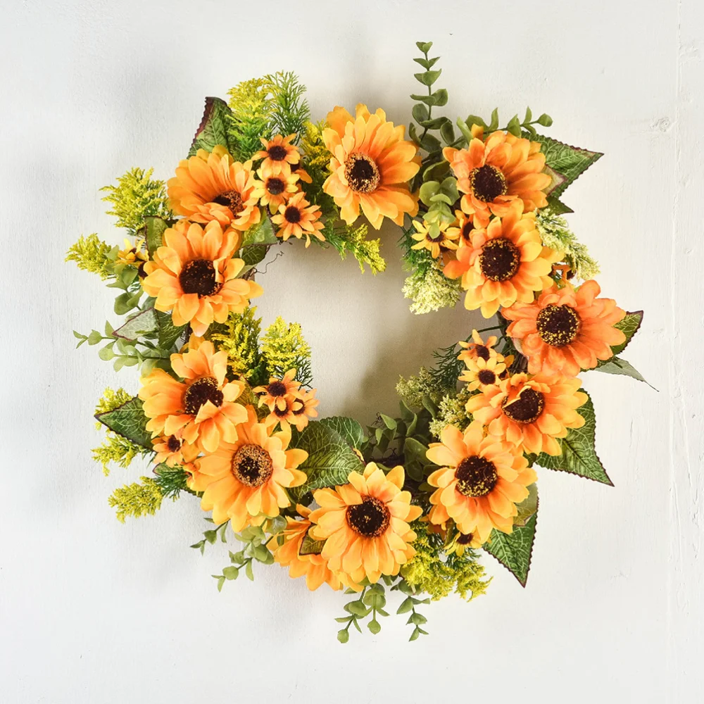 1 шт. имитация гирлянда &quotПодсолнух&quot Декор Искусственный венок из подсолнухов
