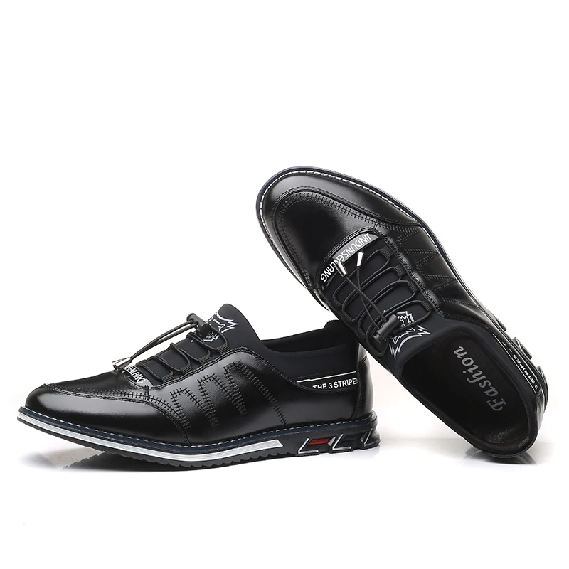 Big Size 48 Genuine Leather Men Casual Shoes Breathable Formal Business Wedding Driving Male Elastic Slip On Loafers | Обувь