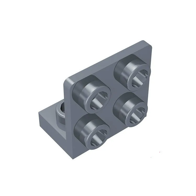 20 pcs silver gray Фигурки, демонстрационная коробка, мини-фиги, чехол, маленькие кирпичи, опорная пластина, кронштейн, строительные блоки, фигурка, подставка, опорная пластина, игрушки для детей - Цвет: 20 pcs silver gray
