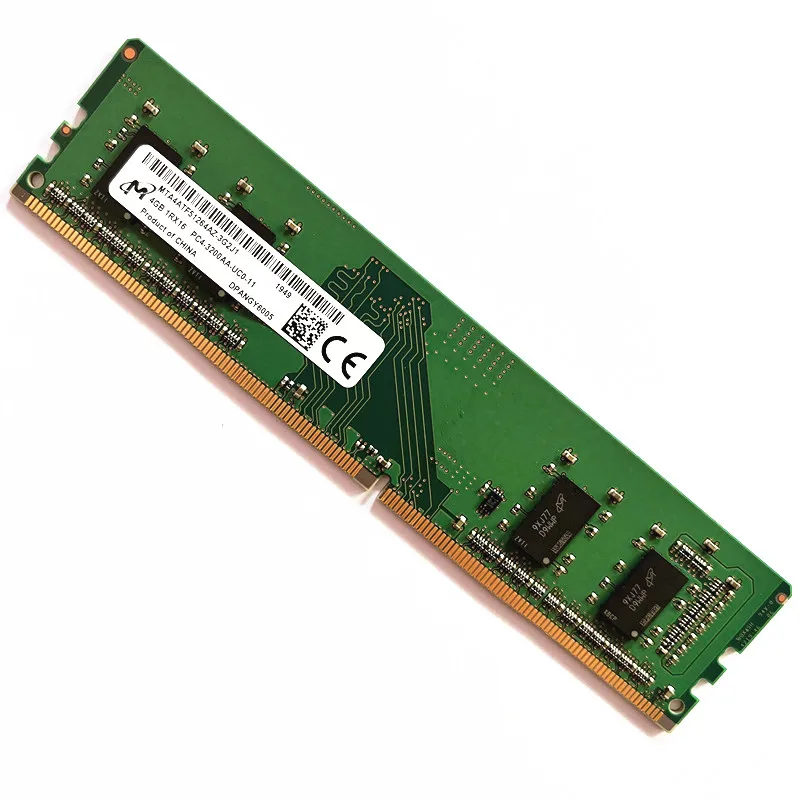 

Micron DDR4 RAMS 4GB 3200MHz UDIMM DDR4 PC-25600 4GB 1Rx16 PC4-3200AA-UC0-11 Computer deskop Memory