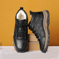 winter cotton shoes non slip soft sole mens warmth and thick fluff no 1 casual high top mens snow boots