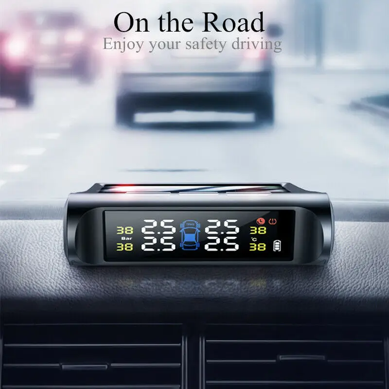 Беспроводная система контроля давления в шинах TPMS на солнечной энергии с