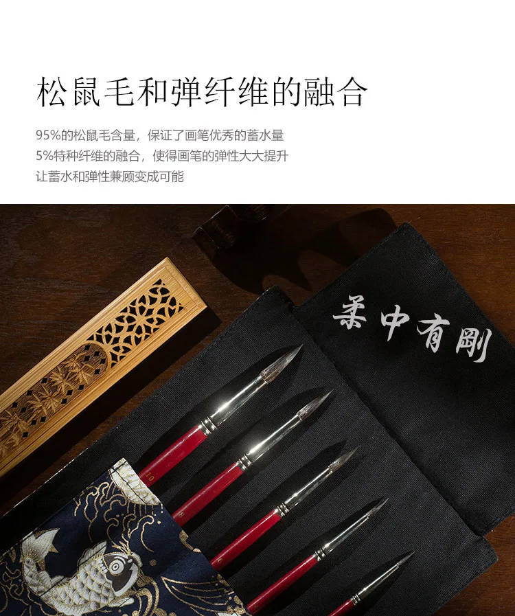 ZYTANG V18 круглое перо, волосы белки, кисть для краски, кисть для рисования, кисть для рисования, кисти для рисования, акварельные кисти, кисти для рисования, точечные