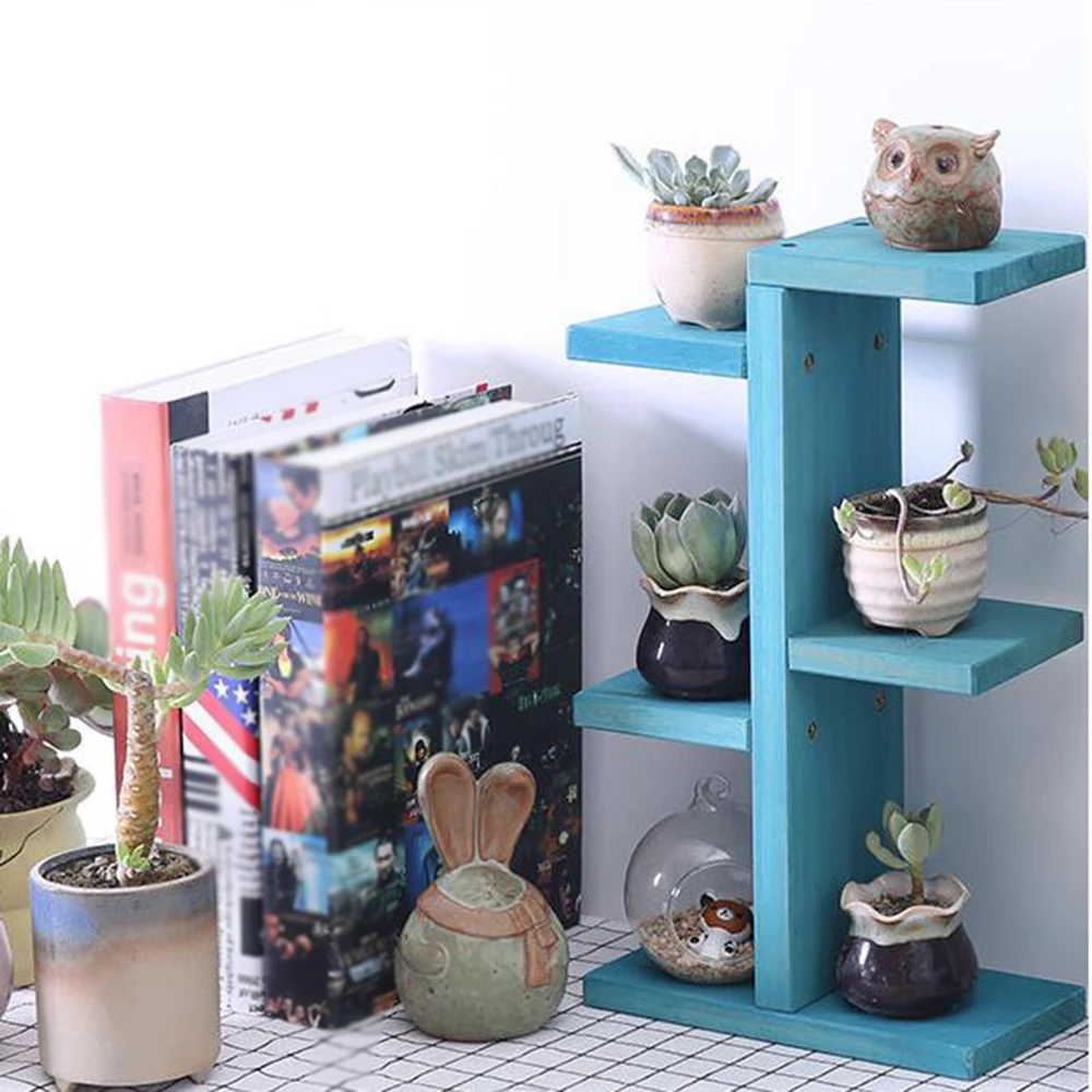 

Flower shelf multi-storey indoor special balcony fleshy green flower pot rack solid wood living room simple floor rack